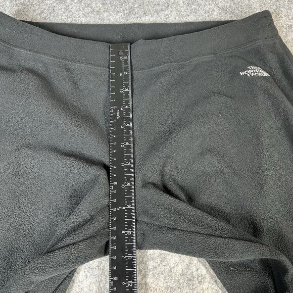 The North Face Sweatpants Womens Medium Fleece Straight Leg Black Polartec - Picture 2 of 12